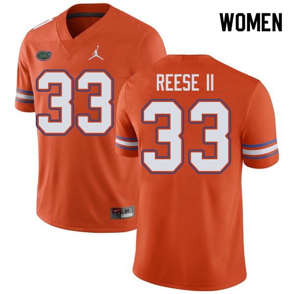 Jordan Brand Women #33 David Reese II Florida Gators College Football Jerseys Sale-Orange - Click Image to Close